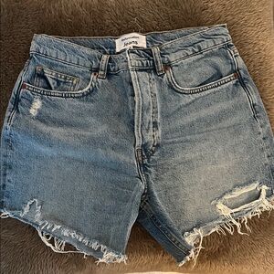 Reformation Blue Denim Shorts